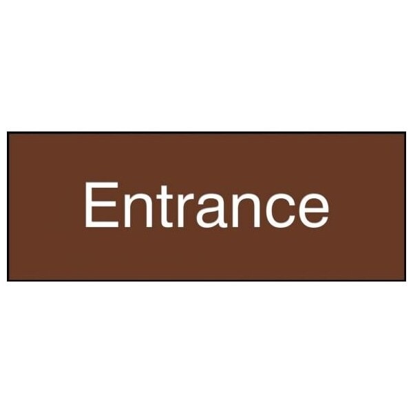 Accuform 8 in W x 3 in H, Engraved Plastic PSG808BR - main